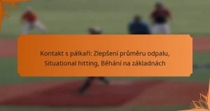 Kontakt s pálkaři: Zlepšení průměru odpalu, Situational hitting, Běhání na základnách